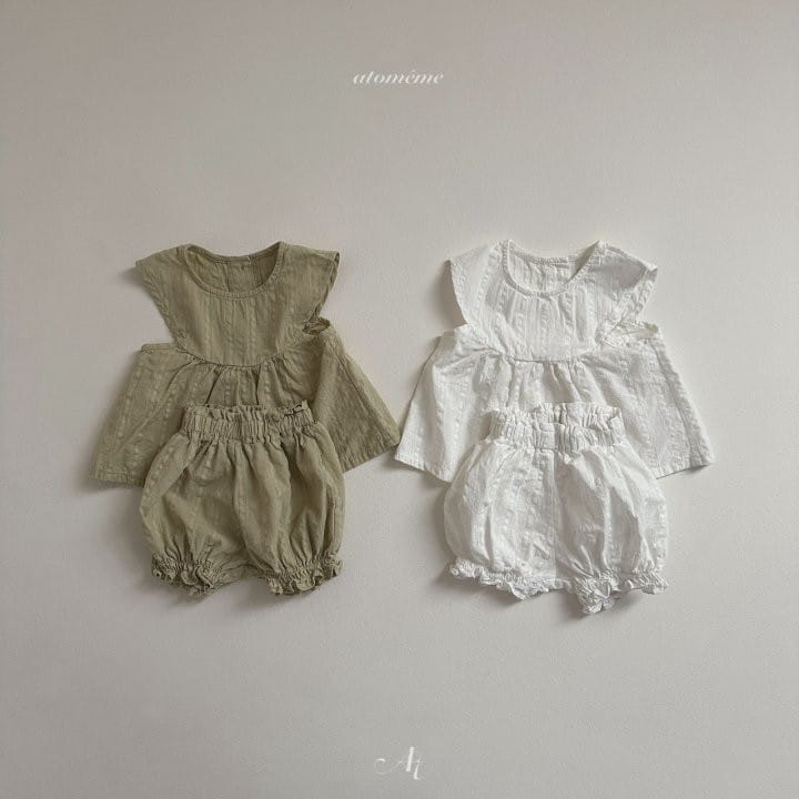 Atomeme - Korean Baby Fashion - #babyoutfit - Half Moon Blouse - 8