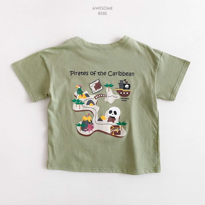 Awesome Bebe - Korean Children Fashion - #childofig - Caribbean Short Sleeve Tee - 9