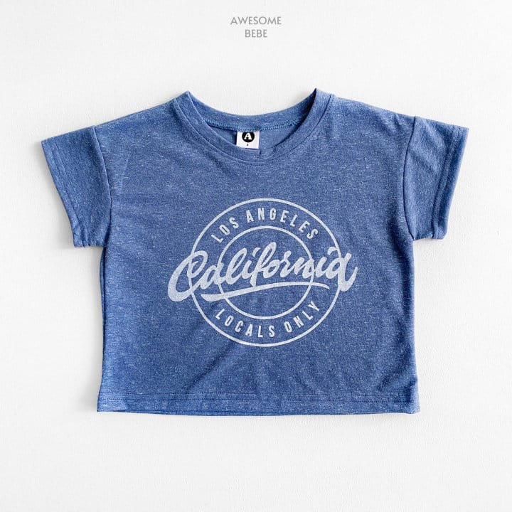 Awesome Bebe - Korean Children Fashion - #designkidswear - California Slub Short Sleeve Tee - 8