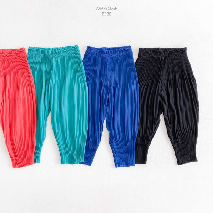 Awesome Bebe - Korean Children Fashion - #discoveringself - Wrinkle Pleats Pants - 3