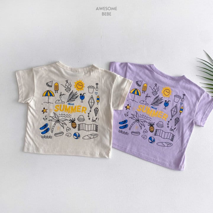 Awesome Bebe - Korean Children Fashion - #fashionkids - Hi Summer Short Sleeve Tee