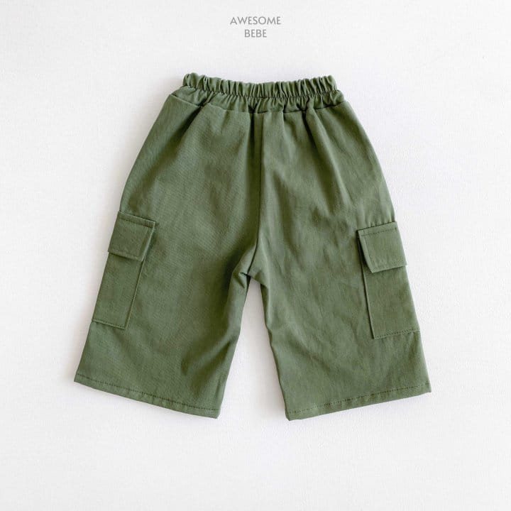 Awesome Bebe - Korean Children Fashion - #kidsstore - Wide Cargo Cropped Shorts - 10