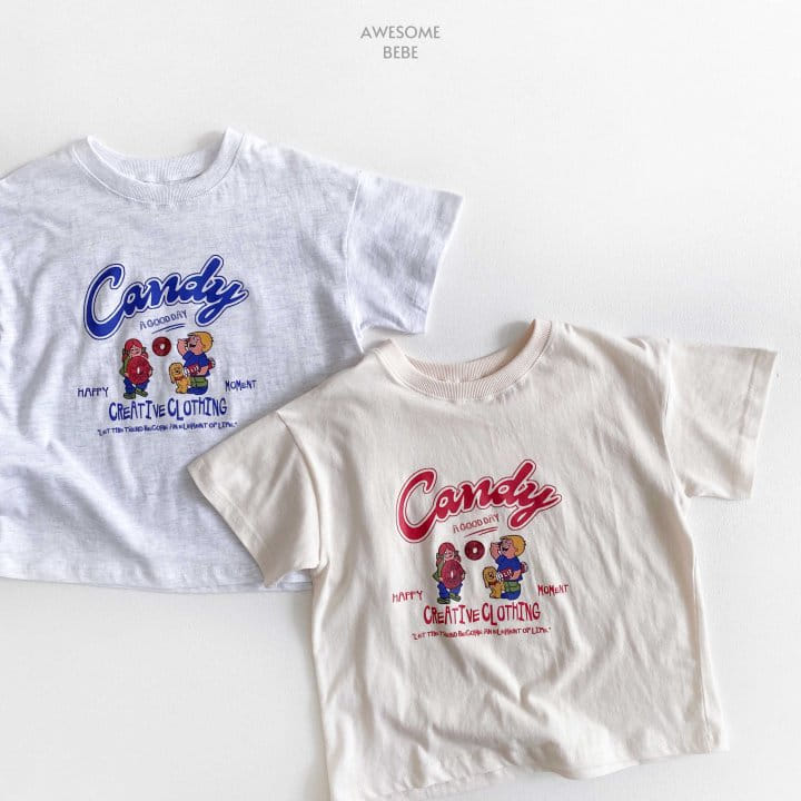 Awesome Bebe - Korean Children Fashion - #kidsstore - Candy Short Sleeve Tee