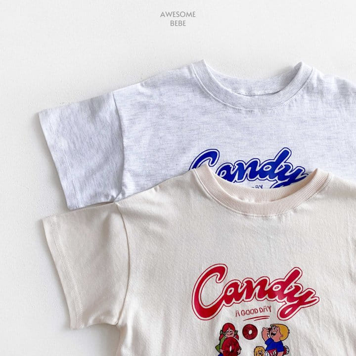 Awesome Bebe - Korean Children Fashion - #magicofchildhood - Candy Short Sleeve Tee - 5