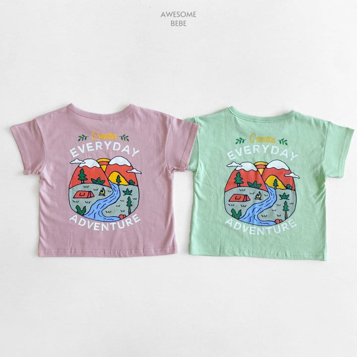 Awesome Bebe - Korean Children Fashion - #prettylittlegirls - Adventure Short Sleeve Tee - 10