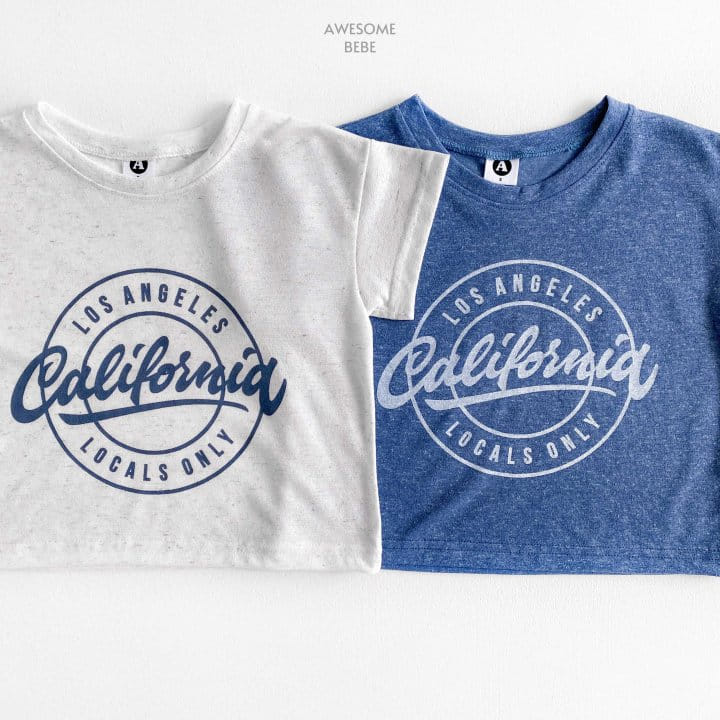 Awesome Bebe - Korean Children Fashion - #stylishchildhood - California Slub Short Sleeve Tee - 5