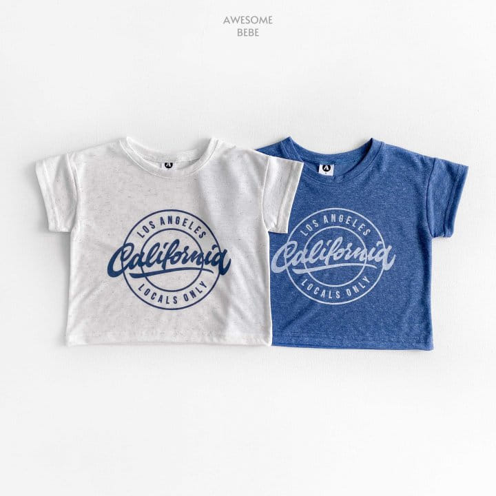 Awesome Bebe - Korean Children Fashion - #todddlerfashion - California Slub Short Sleeve Tee - 3