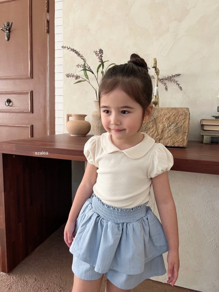 Azalea - Korean Children Fashion - #childrensboutique - Soft Collar Tee - 6