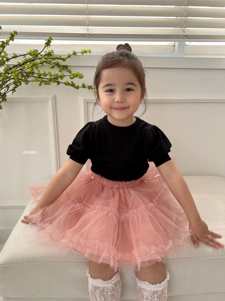 Azalea - Korean Children Fashion - #kidsshorts - Of Puff Tee - 9