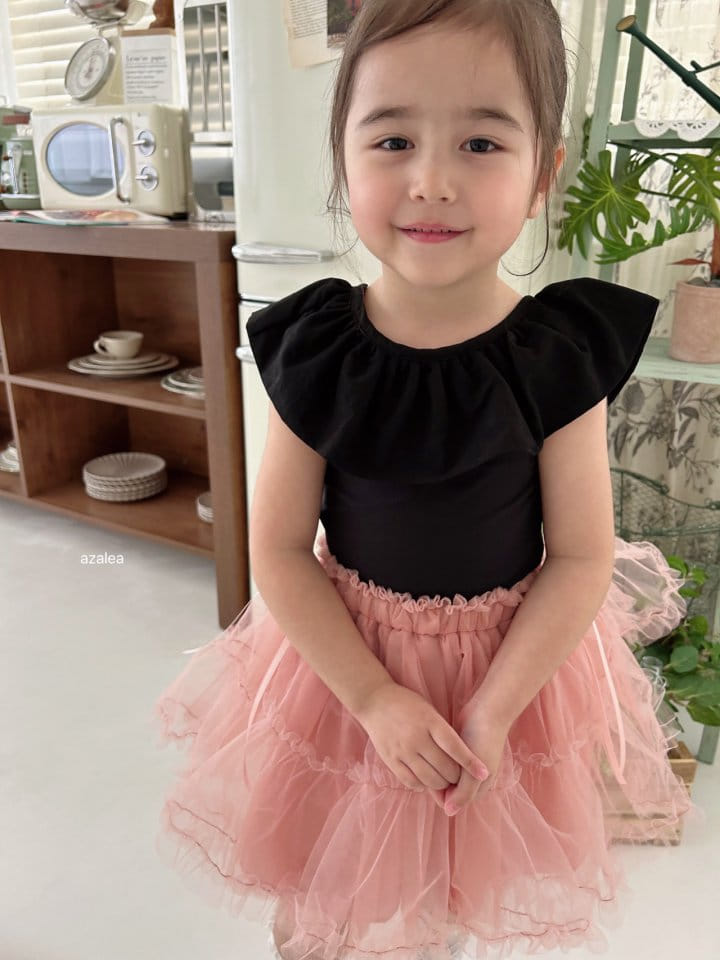 Azalea - Korean Children Fashion - #magicofchildhood - Big Frill Sleeveless Tee - 2