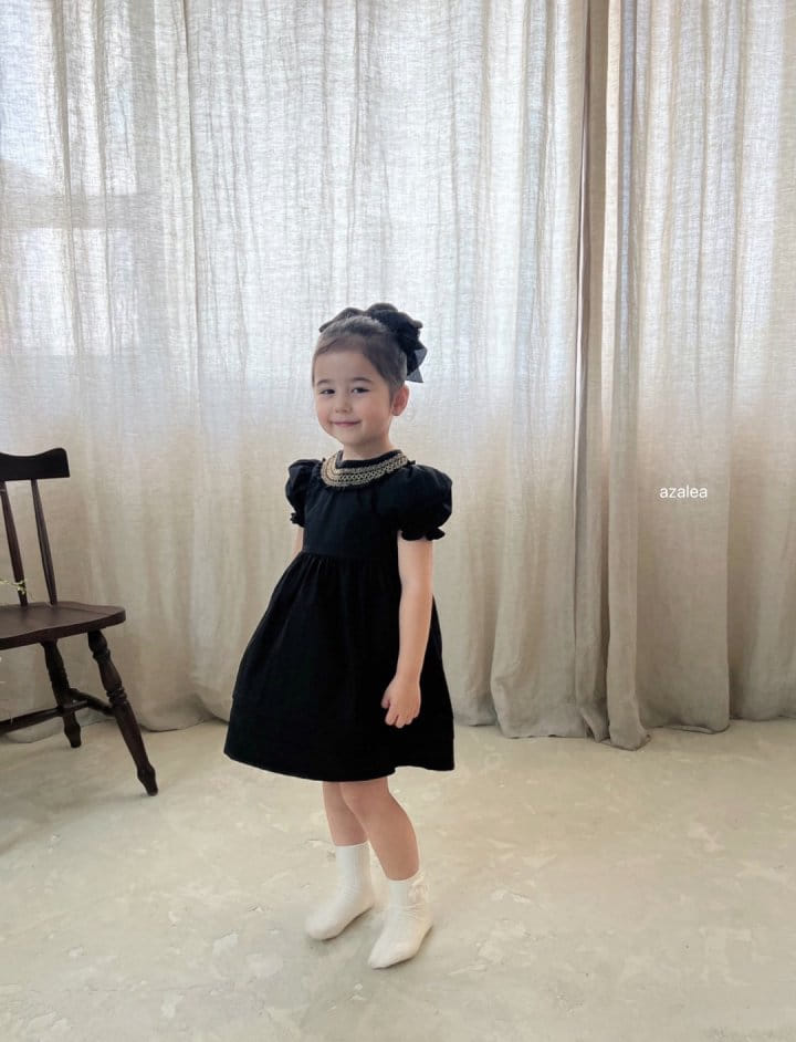 Azalea - Korean Children Fashion - #minifashionista - Gold Ring One-Piece - 9