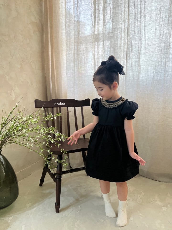 Azalea - Korean Children Fashion - #prettylittlegirls - Gold Ring One-Piece - 10