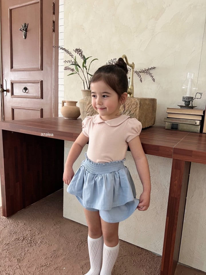 Azalea - Korean Children Fashion - #prettylittlegirls - Soft Collar Tee - 3