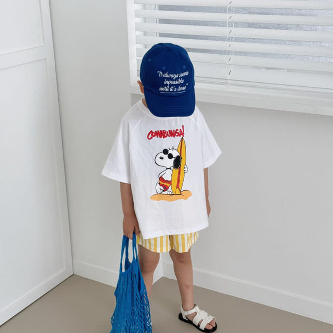 Bailey - Korean Children Fashion - #childofig - Raglen Cartoon Tee