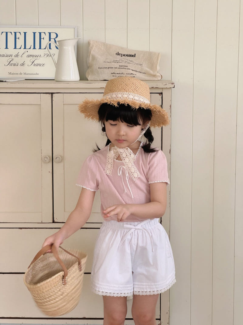 Bailey - Korean Children Fashion - #discoveringself - Lace Short Sleeve Tee - 3