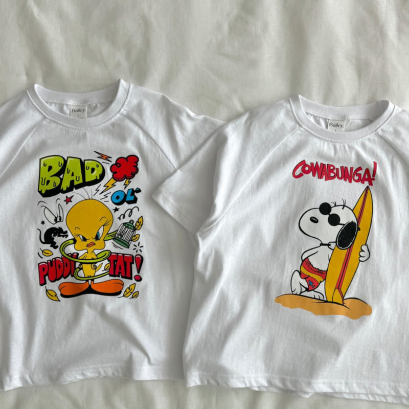 Bailey - Korean Children Fashion - #fashionkids - Raglen Cartoon Tee - 6