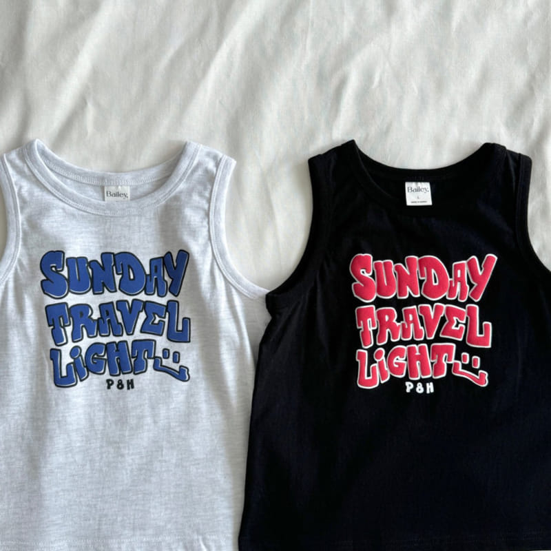 Bailey - Korean Children Fashion - #littlefashionista - Sunday Sleeveless Tee - 3