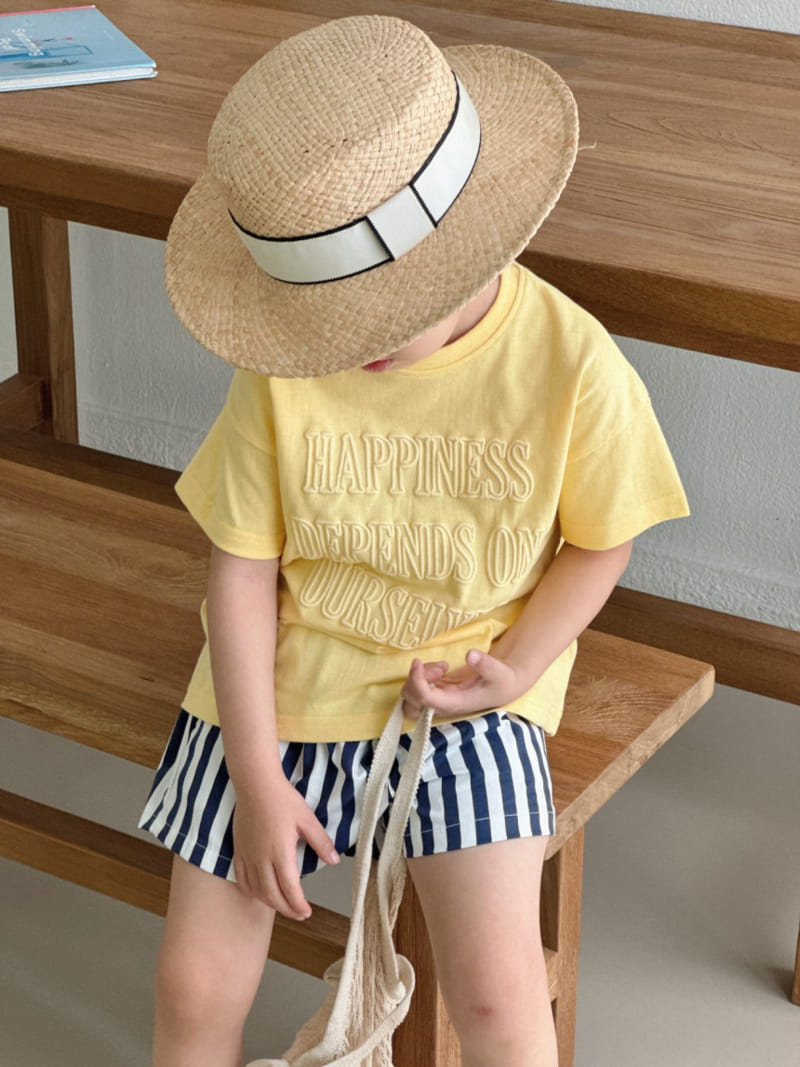 Bailey - Korean Children Fashion - #minifashionista - Happiness Embo Tee - 3