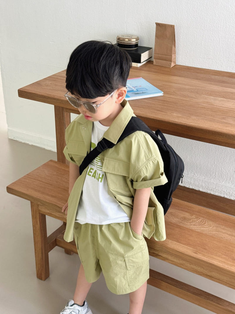 Bailey - Korean Children Fashion - #minifashionista - Short Snap Shirt - 11