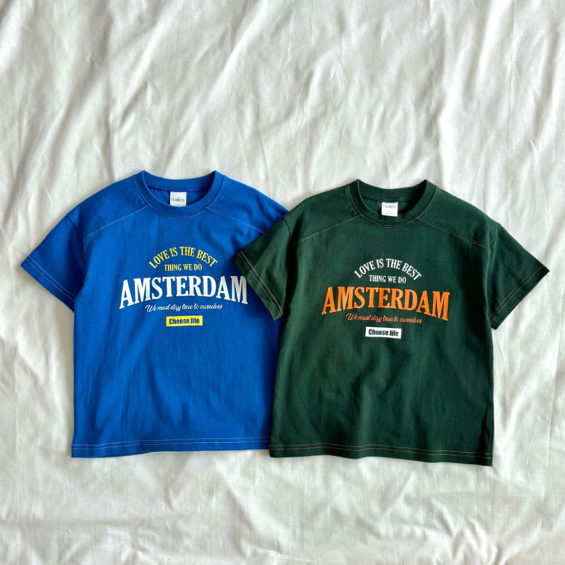 Bailey - Korean Children Fashion - #prettylittlegirls - Amsterdam Short Sleeve Tee - 2