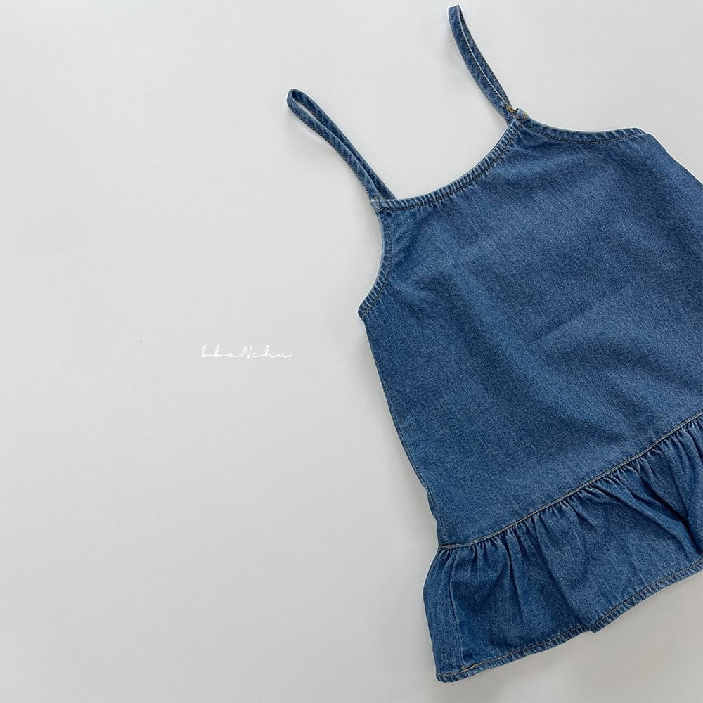 Bbonchu - Korean Children Fashion - #discoveringself - Denim Loose One-Piece - 7