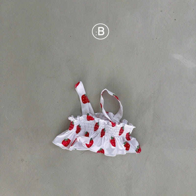 Bella Bambina - Korean Baby Fashion - #babyfever - Bebe Strawberry Swim Suit - 4