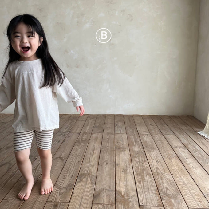 Bella Bambina - Korean Baby Fashion - #babyoninstagram - Line Short Leggings