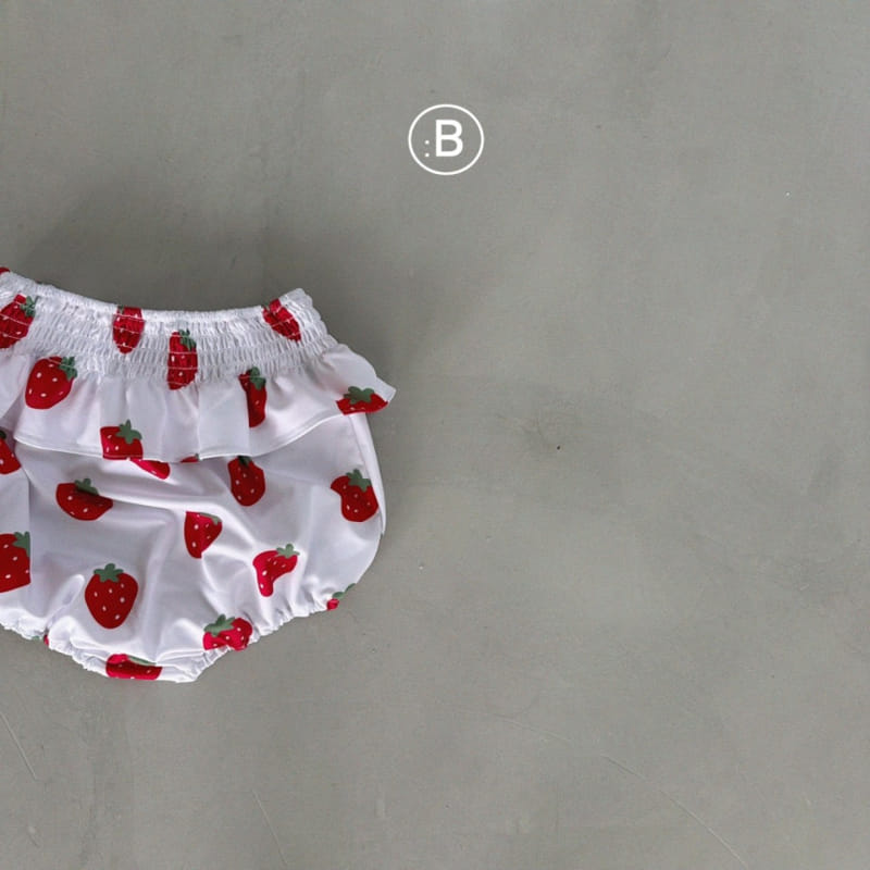 Bella Bambina - Korean Baby Fashion - #babyootd - Bebe Strawberry Swim Suit - 7