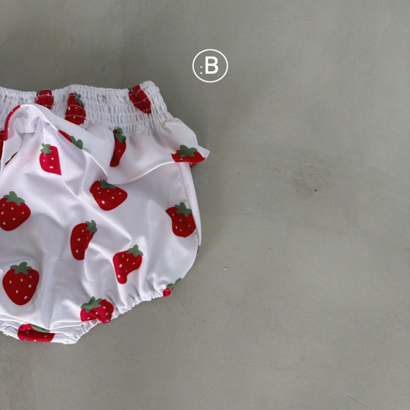 Bella Bambina - Korean Baby Fashion - #babyoutfit - Bebe Strawberry Swim Suit - 8