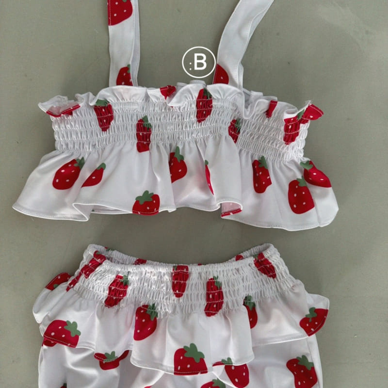 Bella Bambina - Korean Baby Fashion - #babywear - Bebe Strawberry Swim Suit - 10