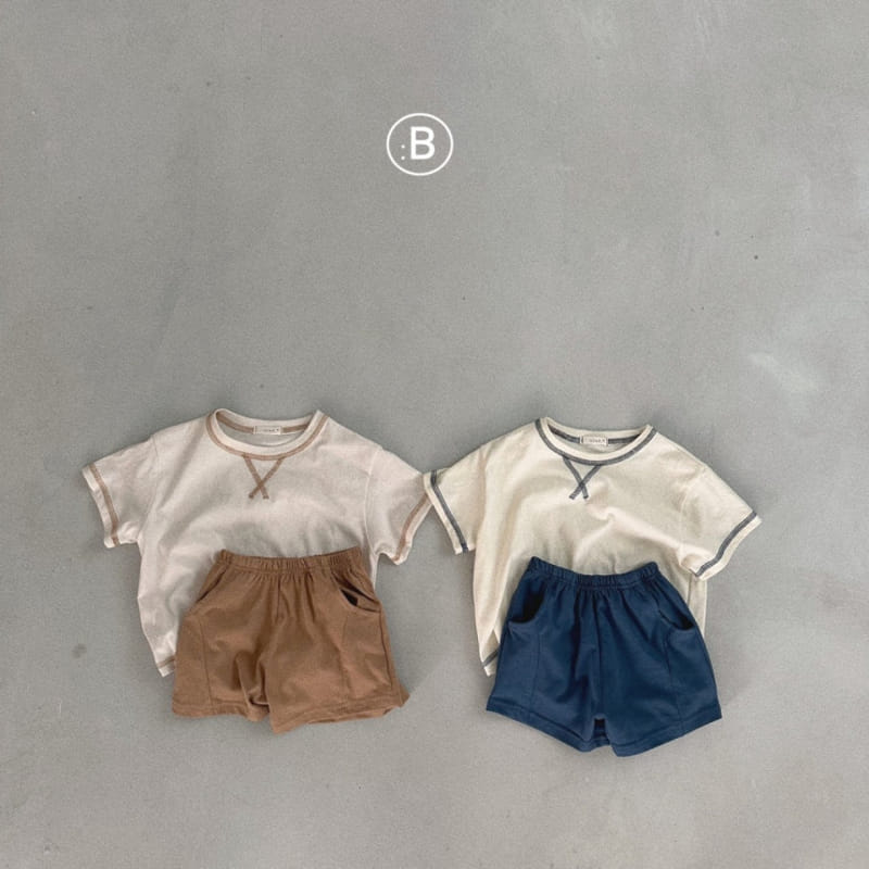 Bella Bambina - Korean Baby Fashion - #smilingbaby - Bebe Barcrop Top Bottom Set - 2