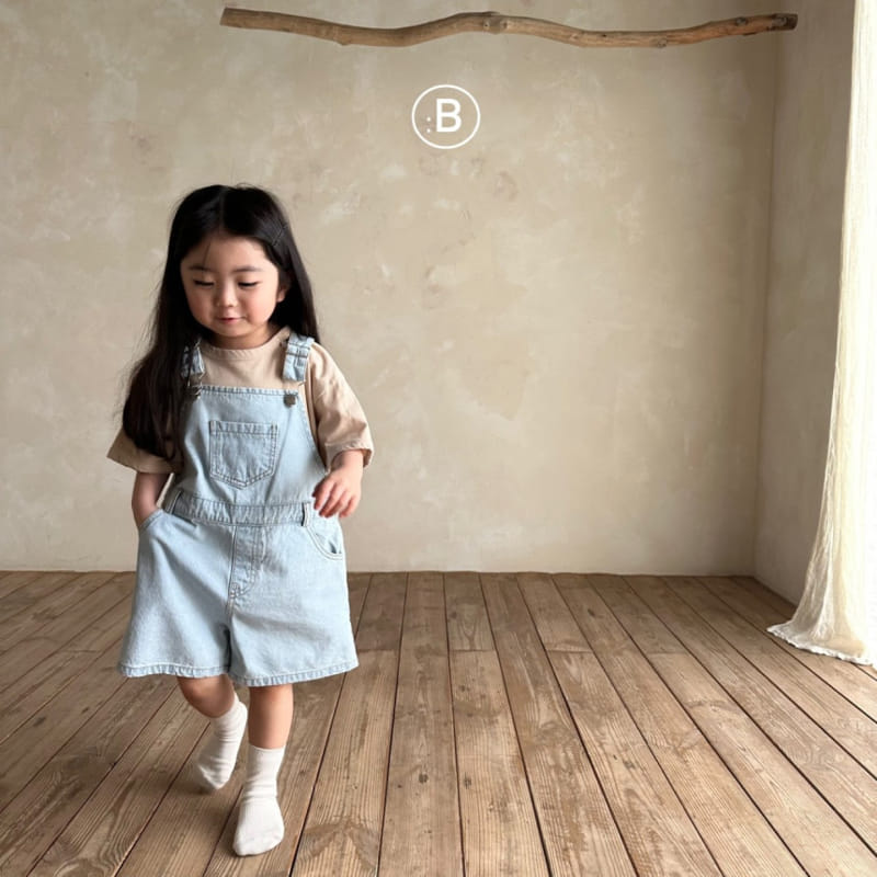 Bella Bambina - Korean Children Fashion - #kidsshorts - Dolphin Denim Dungarees Pants - 11