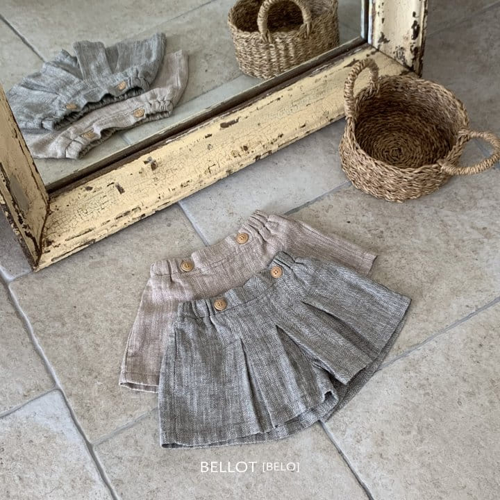 Bellot - Korean Children Fashion - #fashionkids - Herringbone Skirt Pants - 2