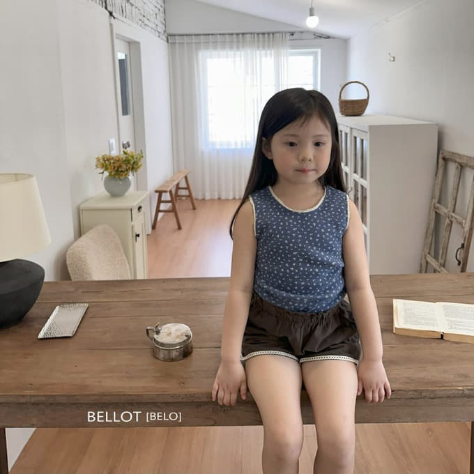 Bellot - Korean Children Fashion - #kidsshorts - Emily Sleeveless Tee