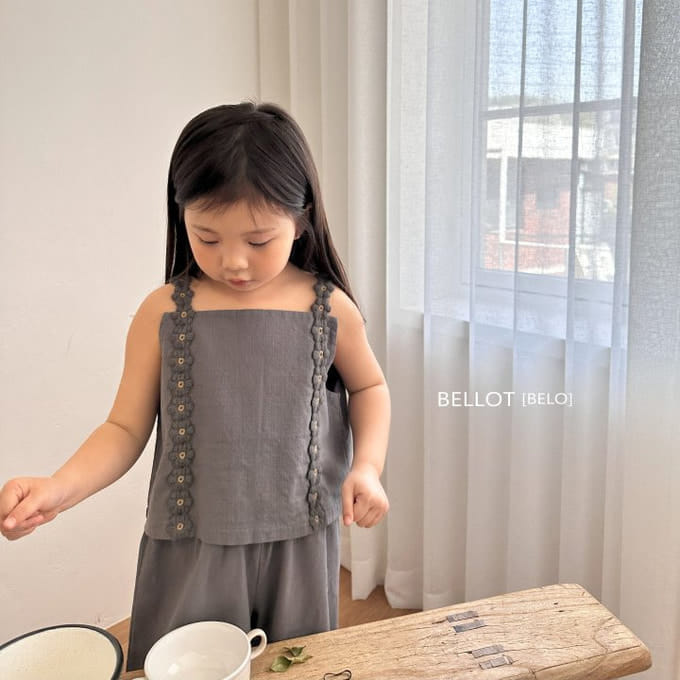 Bellot - Korean Children Fashion - #toddlerclothing - Flu Sleeveless Tee