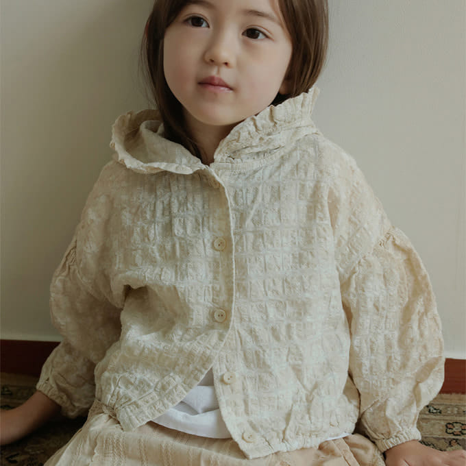 Bien A Bien - Korean Children Fashion - #magicofchildhood - Beje Frill Jumper