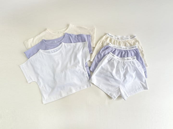 Bienvenu - Korean Children Fashion - #fashionkids - Pastel Easy Top Bottom Set - 6