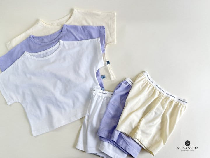 Bienvenu - Korean Children Fashion - #kidsshorts - Pastel Easy Top Bottom Set - 7