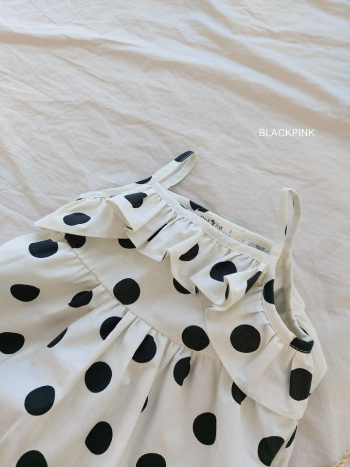 Black Pink - Korean Children Fashion - #Kfashion4kids - Labin Dot One-Piece - 9