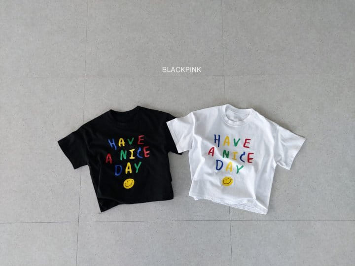 Black Pink - Korean Children Fashion - #Kfashion4kids - Nice Day Box Tee - 2