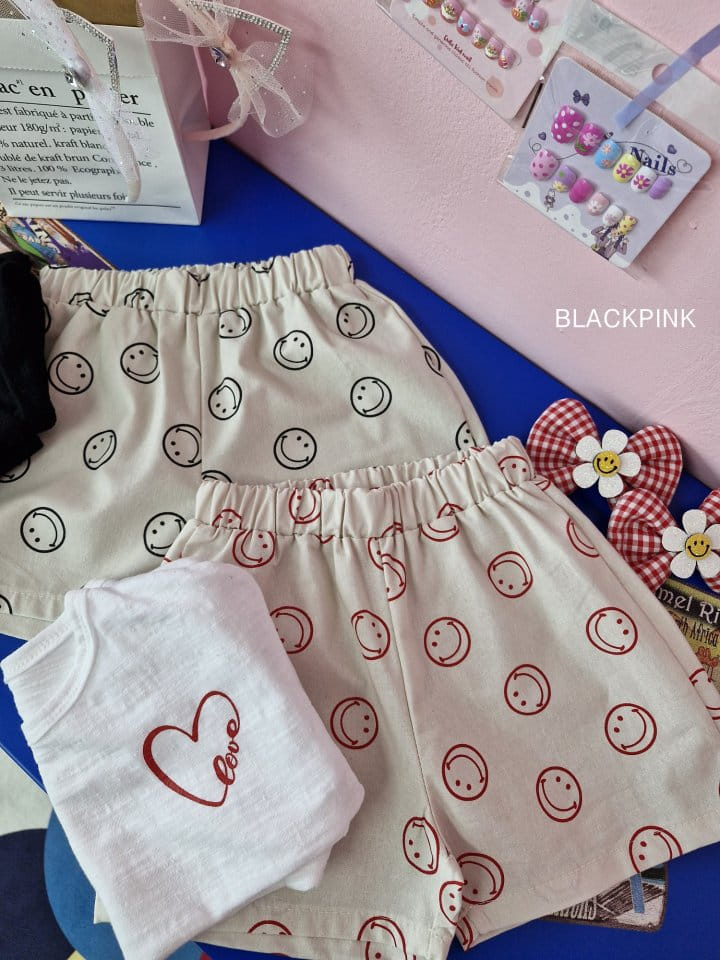 Black Pink - Korean Children Fashion - #Kfashion4kids - Smile Shorts - 3