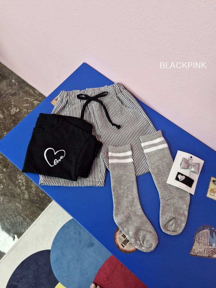 Black Pink - Korean Children Fashion - #Kfashion4kids - Two Line Socks 4 type Set - 7