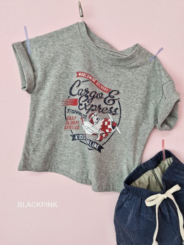 Black Pink - Korean Children Fashion - #Kfashion4kids - Kids Air Line Tee - 10