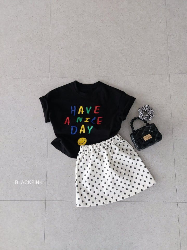 Black Pink - Korean Children Fashion - #stylishchildhood - Dot Skirt - 4