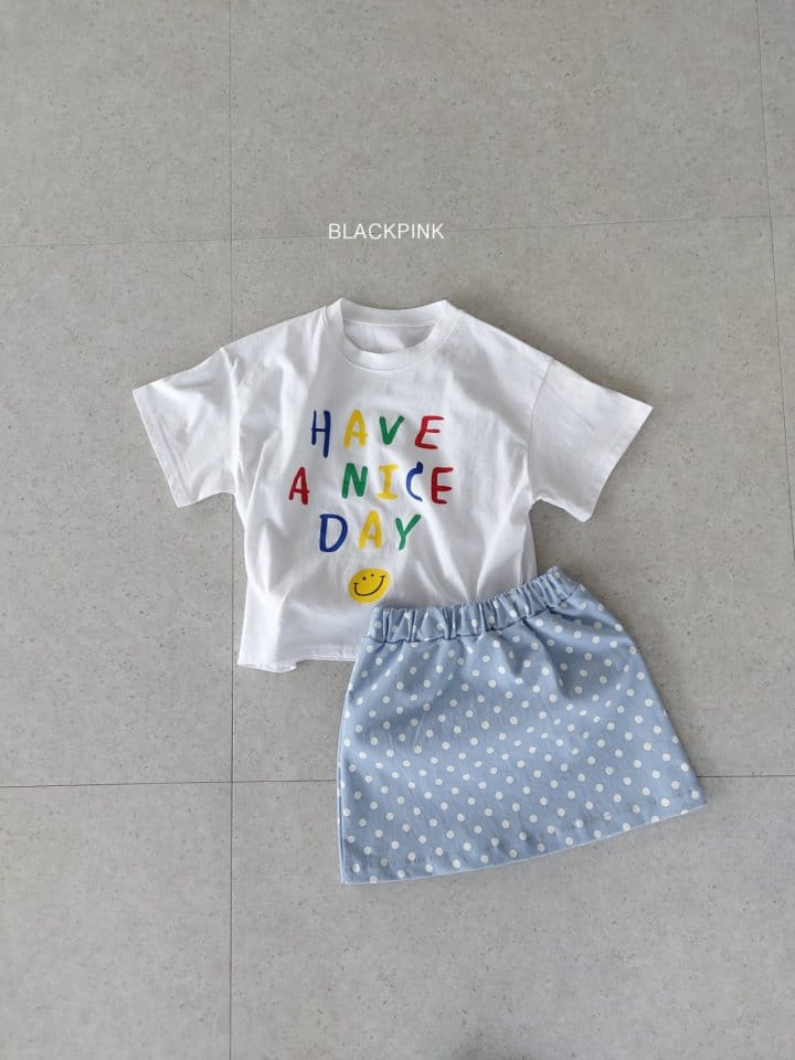 Black Pink - Korean Children Fashion - #childofig - Nice Day Box Tee - 8