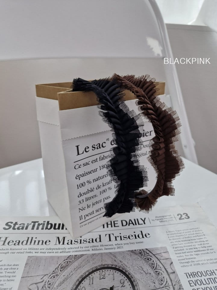 Black Pink - Korean Children Fashion - #childofig - Sha Sha Wrinkle Hair Band