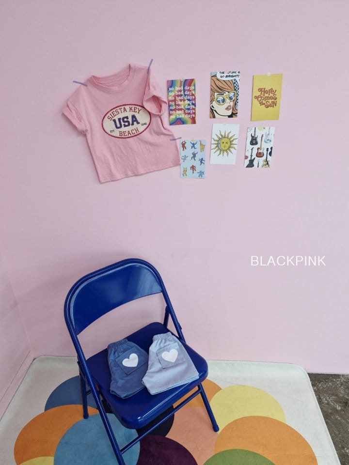 Black Pink - Korean Children Fashion - #childofig - USA Single Tee - 10