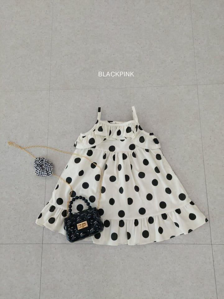 Black Pink - Korean Children Fashion - #designkidswear - Labin Dot One-Piece - 3