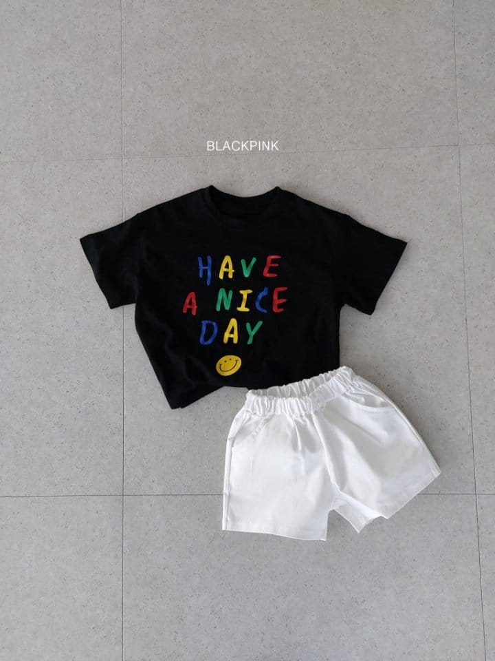 Black Pink - Korean Children Fashion - #designkidswear - Nice Day Box Tee - 10