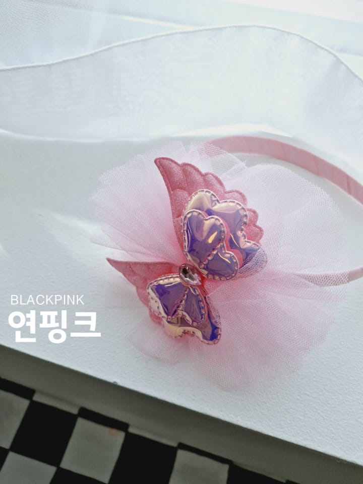 Black Pink - Korean Children Fashion - #childrensboutique - Navi Sha Hair Band - 4